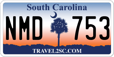 SC license plate NMD753
