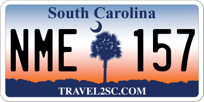 SC license plate NME157