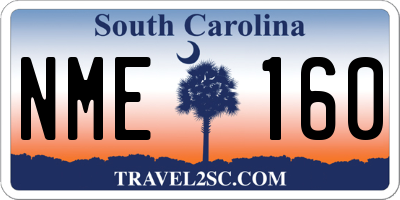 SC license plate NME160