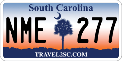 SC license plate NME277