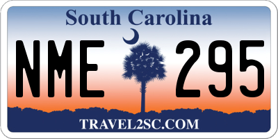 SC license plate NME295