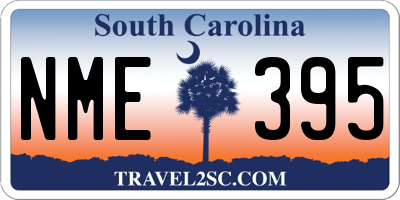 SC license plate NME395