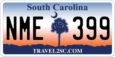SC license plate NME399