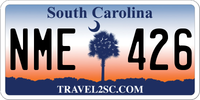SC license plate NME426