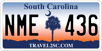 SC license plate NME436