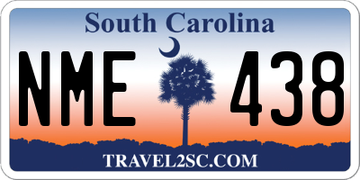 SC license plate NME438