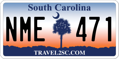 SC license plate NME471