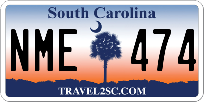 SC license plate NME474