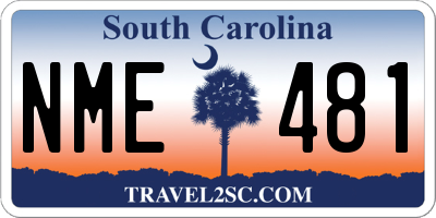 SC license plate NME481
