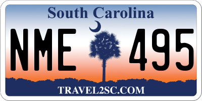 SC license plate NME495