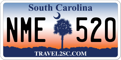 SC license plate NME520