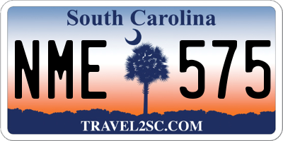 SC license plate NME575