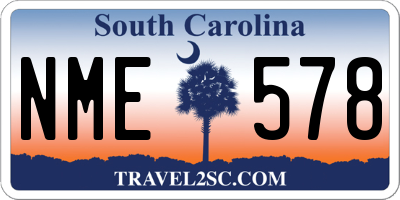 SC license plate NME578