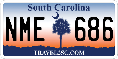 SC license plate NME686