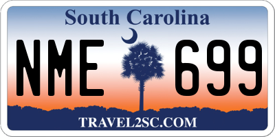 SC license plate NME699