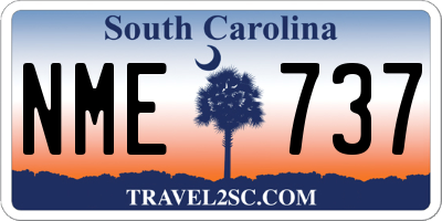 SC license plate NME737