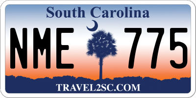SC license plate NME775