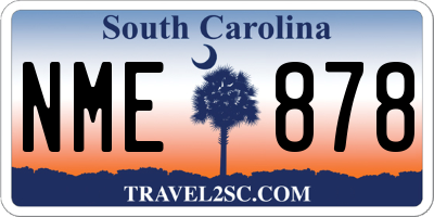 SC license plate NME878