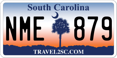 SC license plate NME879