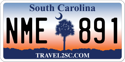 SC license plate NME891
