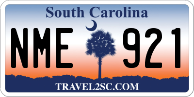 SC license plate NME921