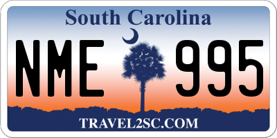 SC license plate NME995