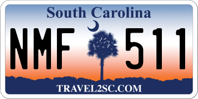SC license plate NMF511