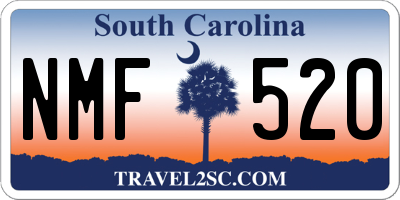 SC license plate NMF520