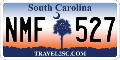 SC license plate NMF527