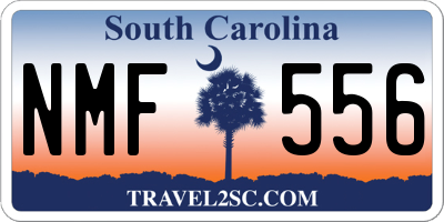 SC license plate NMF556
