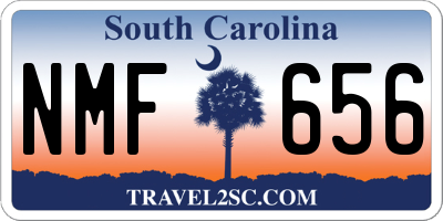 SC license plate NMF656
