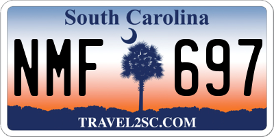 SC license plate NMF697