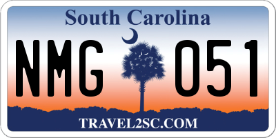SC license plate NMG051
