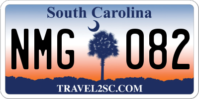SC license plate NMG082