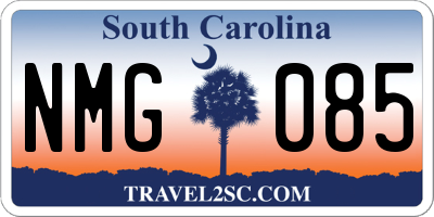 SC license plate NMG085
