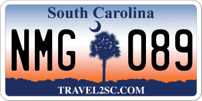 SC license plate NMG089