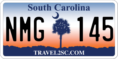 SC license plate NMG145