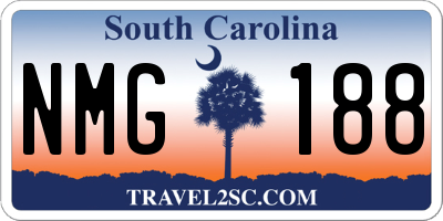 SC license plate NMG188