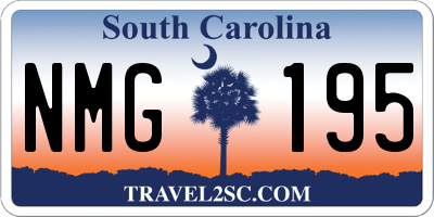 SC license plate NMG195