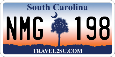 SC license plate NMG198