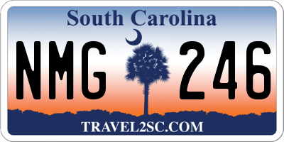 SC license plate NMG246