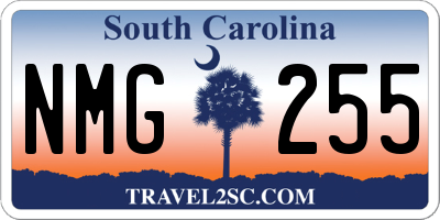 SC license plate NMG255