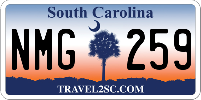 SC license plate NMG259