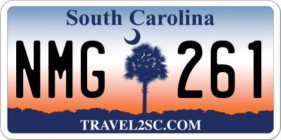SC license plate NMG261