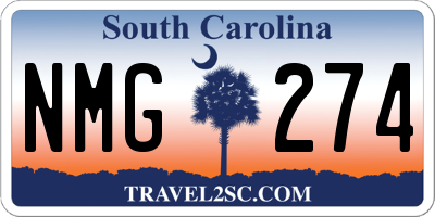 SC license plate NMG274