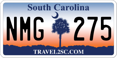 SC license plate NMG275
