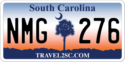 SC license plate NMG276