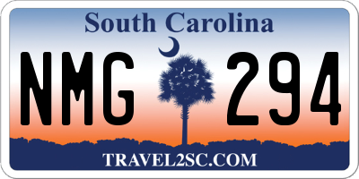 SC license plate NMG294
