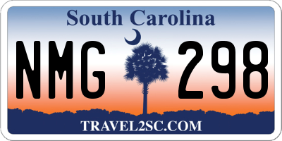 SC license plate NMG298