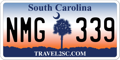 SC license plate NMG339